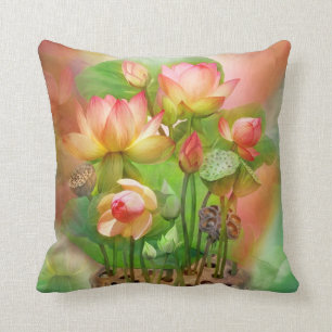 Healing Lotus Sacral Chakra Art Decorator Pillow Kussen