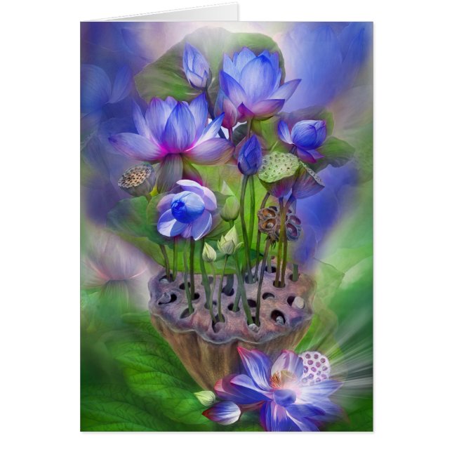 Healing Lotus Third Eye Chakra Art Card (Voorkant)