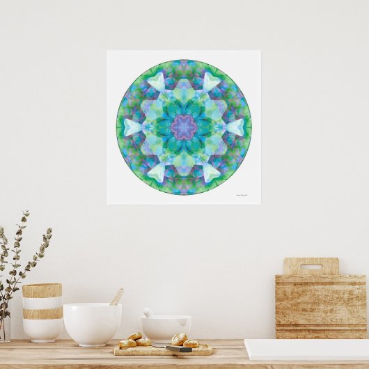 Healing Mandala 10 Poster (Keuken)