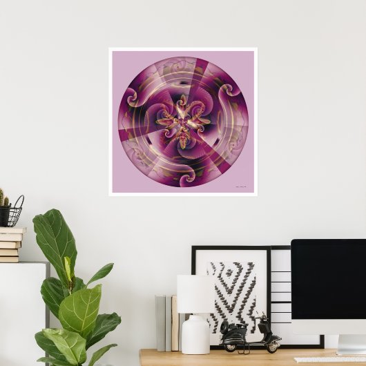 Healing Mandala 11 Poster (Thuiskantoor)