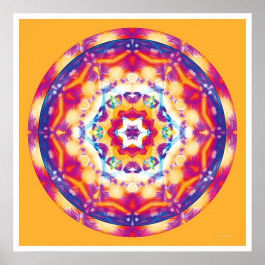 Healing Mandala 12 Poster (Voorkant)