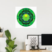 Healing Mandala 3 Poster (Thuiskantoor)