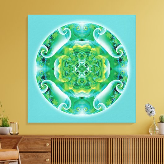 Healing Mandala 4 Canvas Print (Insitu (Woonkamer))
