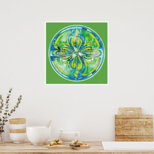 Healing Mandala 6 Poster (Keuken)