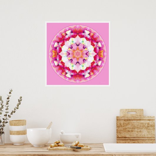 Healing Mandala 9 Poster (Keuken)