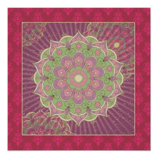 Healing Mandala - Poster (Voorkant)