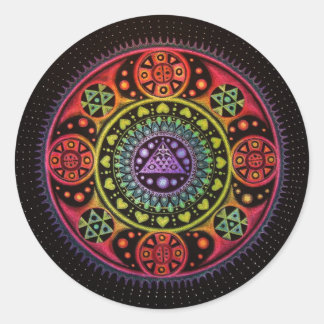 Healing Mandala Ronde Sticker