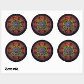 Healing Mandala Ronde Sticker (Vel)