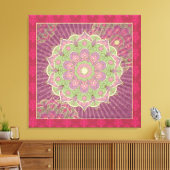 Healing Mandala - Wrapped Canvas Afdruk (Insitu (Woonkamer))