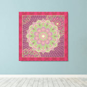 Healing Mandala - Wrapped Canvas Afdruk (Insitu (Houten vloer))