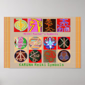 Healing Master's Symbolen - Premium-papier Poster (Voorkant)