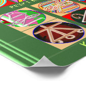 Healing Master's Symbolen - Premium-papier Poster (Hoek)