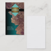 Healing Mineralen Amethist & Kwarts Kristallen Visitekaartje (Voorkant / Achterkant)