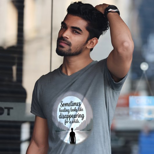 Healing Misty Art – Minimalist Self-Care T-shirt