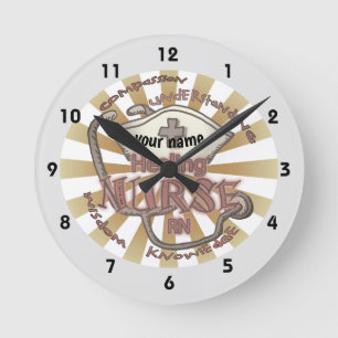 Healing Nurse Axiom Clock Ronde Klok