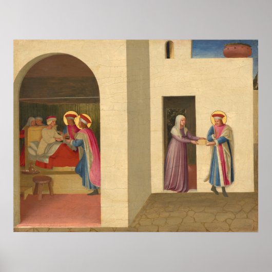 Healing of Palladia - Fra Angelico Fine Art Poster (Voorkant)