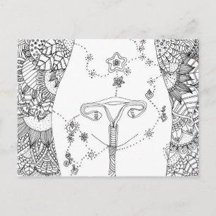 Healing of the uterus briefkaart