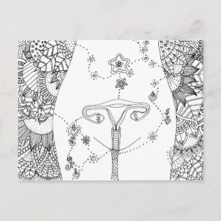 Healing of the uterus briefkaart