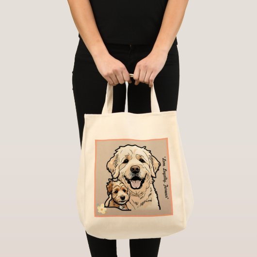 "Healing Paws" Tote Bag (Voorkant (product))