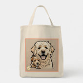 "Healing Paws" Tote Bag (Achterkant)