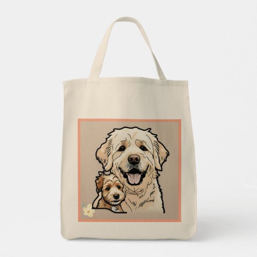 "Healing Paws" Tote Bag (Achterkant)