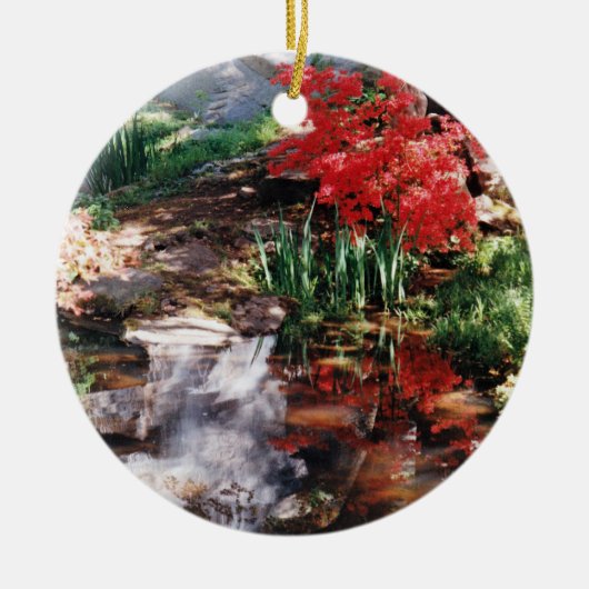 Healing Place & Healing Waterfall Keramisch Ornament (Voorkant)