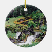 Healing Place & Healing Waterfall Keramisch Ornament (Achterkant)