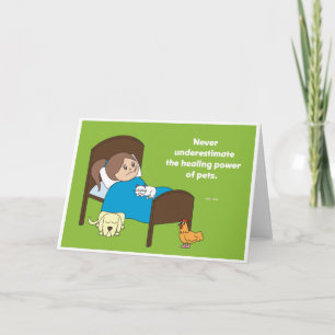 Healing Power of Pets - Greeting Cards Kaart