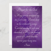 Healing Prayer for the Sick Get Well Kaart (Voorkant / Achterkant)