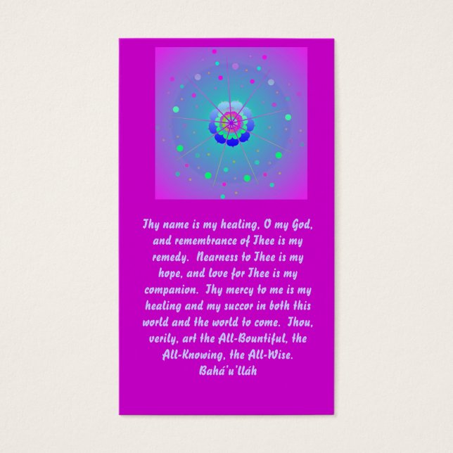 Healing Prayer Visitekaartje (Voorkant)