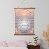Healing Quote Coastal Sunset Tapestry Hangend Wandkleed (Slaapkamer)