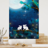 Healing Rabbit Moonlight Mid Autumn Festival Poster (Keuken)