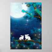 Healing Rabbit Moonlight Mid Autumn Festival Poster (Voorkant)