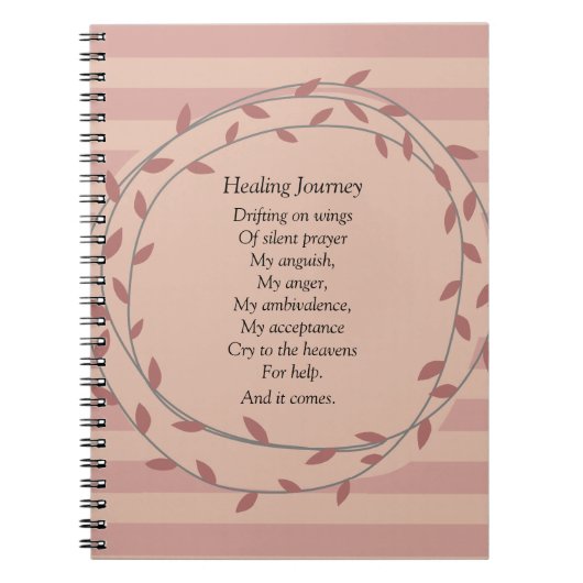 Healing Reis Inspirerend Journaling Notitieboek (Voorkant)