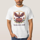 Healing Rise Anew – Phoenix Nurse Design T-shirt (Voorkant)