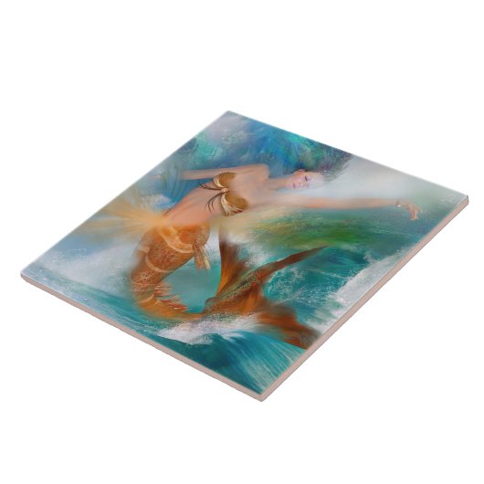 Healing Sacral Goddess Art Tile Tegeltje (Zijkant)