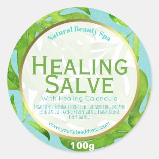 Healing Salve Label (Voorkant)
