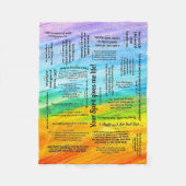 Healing Scripts Bijbel Verse Fleece Blanket Deken (Voorkant)