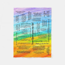 Healing Scripts Bijbel Verse Fleece Blanket