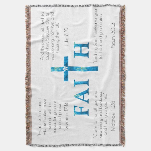 Healing Scripts Faith Blanket Deken (Voorkant Verticaal)
