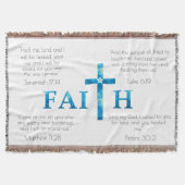 Healing Scripts Faith Blanket Deken (Voorkant)
