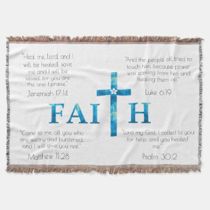 Healing Scripts Faith Blanket Deken