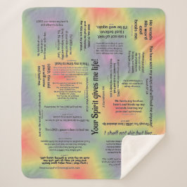 Healing Scriptures Blanket - met meerdere kleuren Sherpa Deken