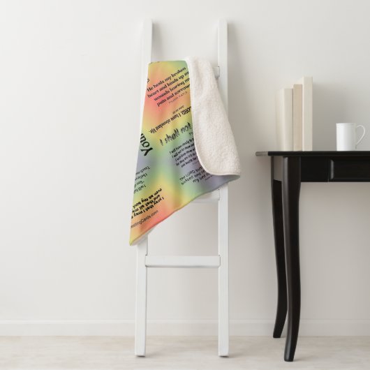 Healing Scriptures Blanket - met meerdere kleuren Sherpa Deken (In situ)