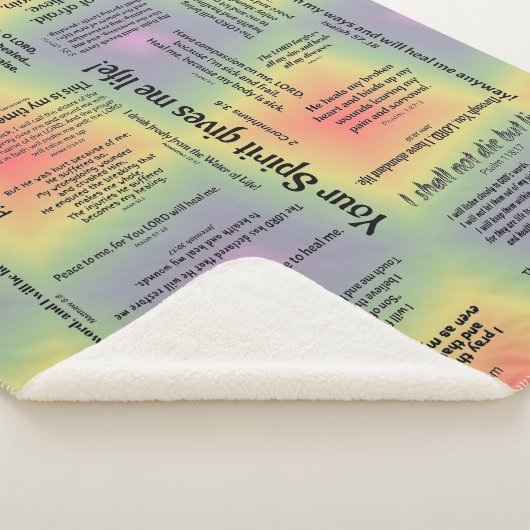Healing Scriptures Blanket - met meerdere kleuren Sherpa Deken (3/4)