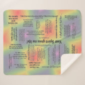 Healing Scriptures Blanket - met meerdere kleuren Sherpa Deken (Voorkant (horizontaal))