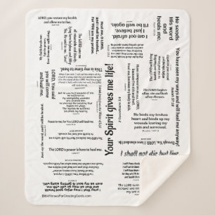 Healing Scriptures Blanket () Sherpa Deken