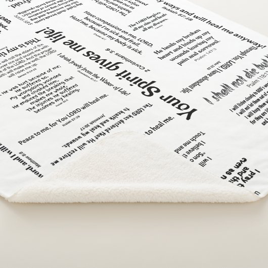 Healing Scriptures Blanket () Sherpa Deken (3/4)