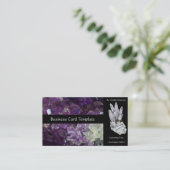Healing Stones Amethyst Crystals Visitekaartje (Staand voorkant)