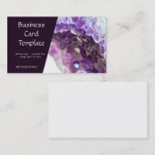 Healing Stones Amethyst Visitekaartje (Voorkant / Achterkant)